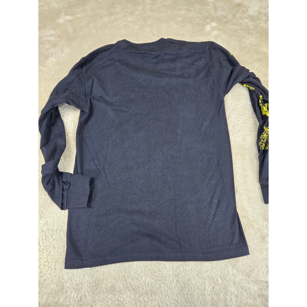 Vans Classic Fit Long Sleeve T Shirt Mens Small Graphic Wizard Moon Print Black - Picture 11 of 12